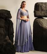 Heather purple amphitrite skirt set