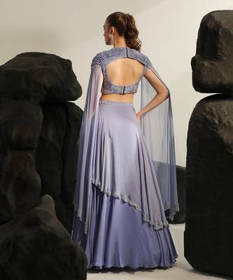 Heather purple amphitrite skirt set 5