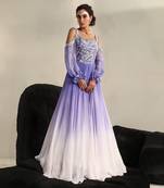 Orchid purple attina gown
