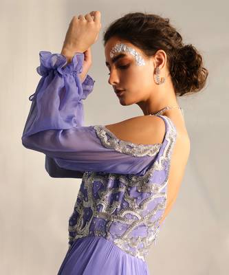 Orchid purple attina gown 3