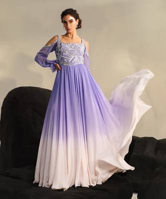 Orchid purple attina gown 4