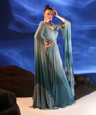 Jungle mist blue darya gown 3