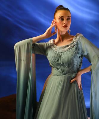 Jungle mist blue darya gown 4