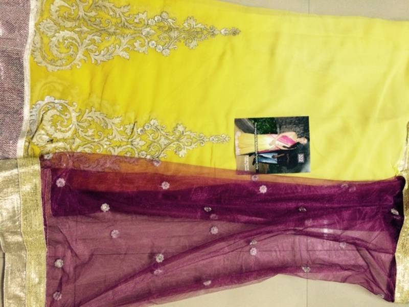 Kajal Agarwal Yellow Net Bollywood Lehenga choli