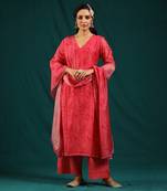 Hot pink kurta set