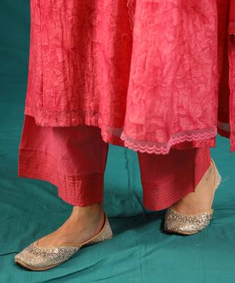 Hot pink kurta set 5