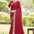 Maroon Konak Silk Saree With Banarasi Silk Blouse