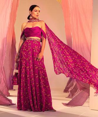 Purple palazzo set 2