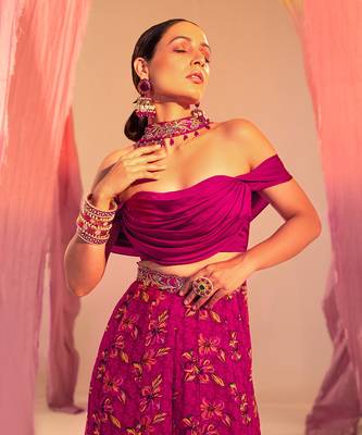 Purple palazzo set 5