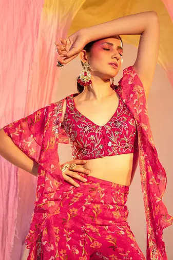 Rani pink pant set