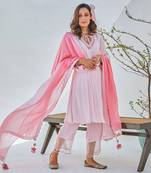 Seenu pink kurta set