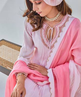 Seenu pink kurta set 4