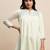 White Colour Short Casual Embroidered Kurti For Office Look