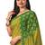 olive bandhni printed chiffon saree with blouse piece