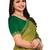 olive bandhni printed chiffon saree with blouse piece