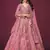Ethnic Pink Colour Heavy Embroidered Wedding Looks Lehenga Choli