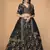 Ethnic Black Colour Heavy Embroidered Wedding Looks Lehenga Choli