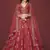 Ethnic Red Colour Heavy Embroidered Wedding Looks Lehenga Choli