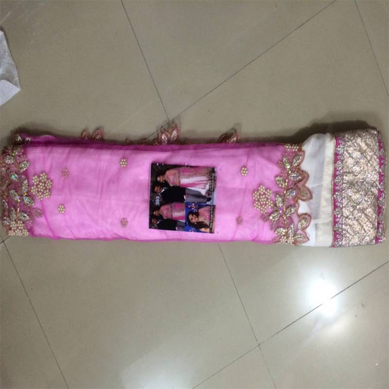 Madhuri Dixit White Georgette Bollywood Lehenga Choli.