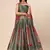Dark Green Colour Jacquard Fabric Weaving Lehenga Choli