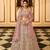 LIGHT PINK SEQUINS RESHAM DORI ZARKAN & ZARI EMBROIDERED ORGANZA FESTIVE BRIDAL & PARTY WEAR SEMI STITCHED LEHENGA
