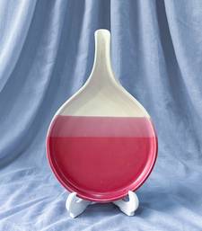 Tricolor Delight: Matte White, Pink, and Dark Pink Serving Baking Pizza Tray