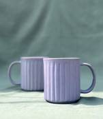 Artisanal Tranquility: Studio Pottery Ceramic Lavender Serenity Mug with Matte Finish