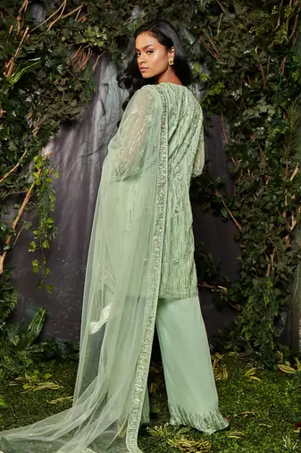Green kurta set