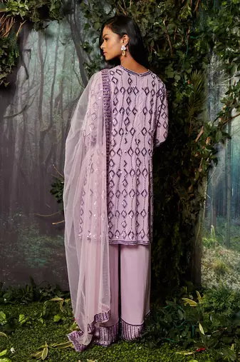 Lilac kurta set
