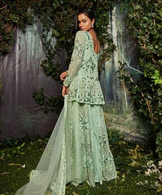 Green sharara set 2