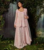Pink sharara set