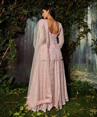 Pink sharara set 3