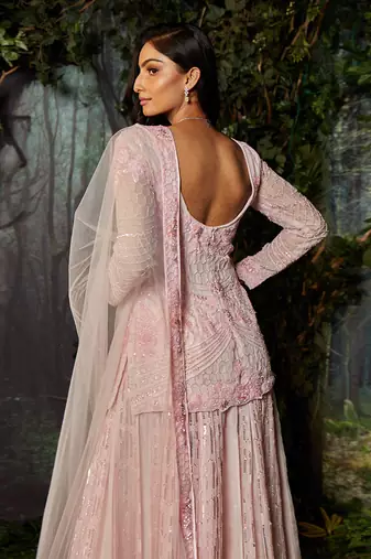 Pink sharara set