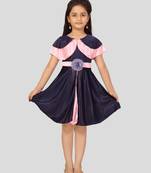 Aarika girls navy blue colour frock