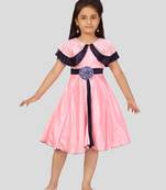 Aarika girls pink colour frock