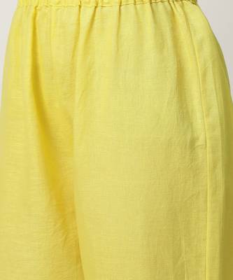 Bright yellow kalie kurta set 5