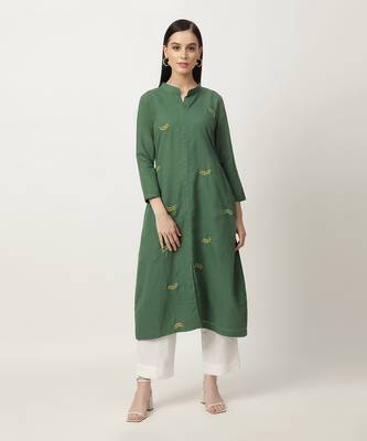 Deep green keeley kurta set 1