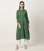 Deep green keeley kurta set