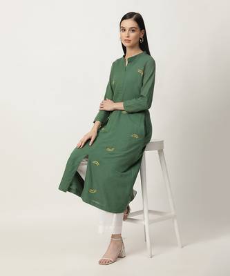 Deep green keeley kurta set 3