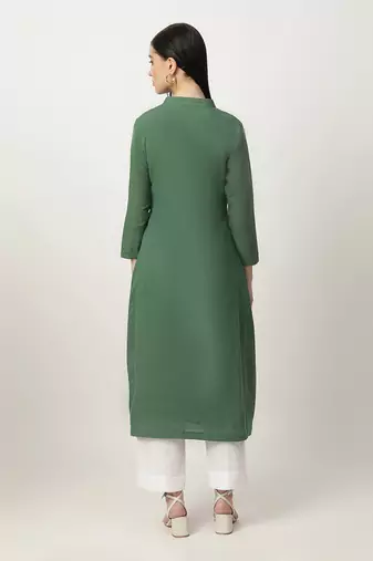 Deep green keeley kurta set