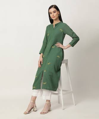 Deep green keeley kurta set 5