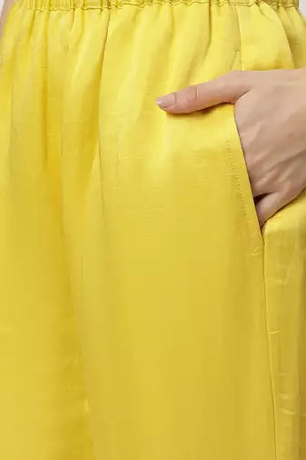 Bright yellow leslie kurta set