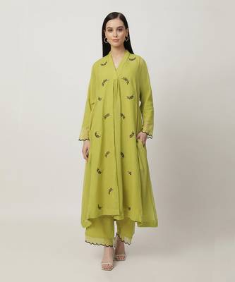 Grass green tracey kurta set 1