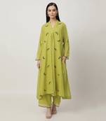 Grass green tracey kurta set