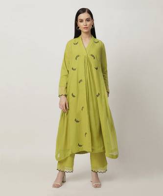 Grass green tracey kurta set 2