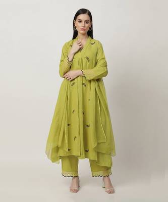 Grass green tracey kurta set 3