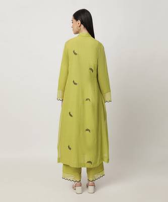Grass green tracey kurta set 4