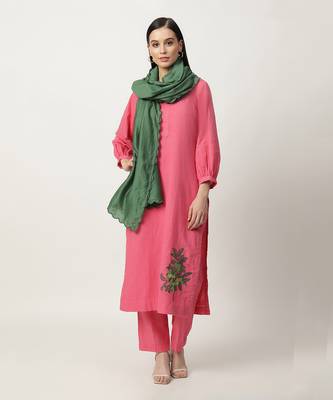 Pink milady kurta set 1