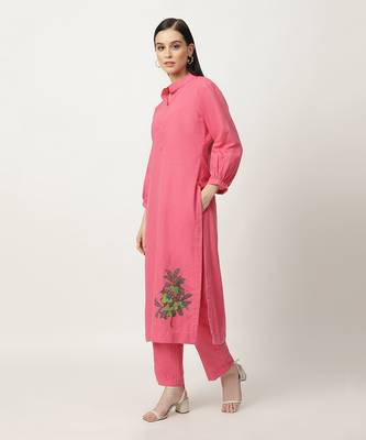 Pink milady kurta set 3