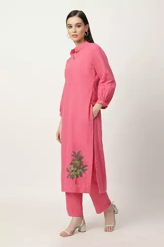 Pink milady kurta set